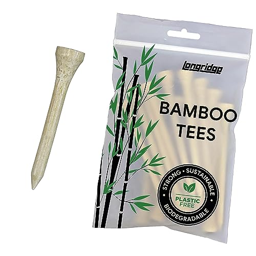 LONGRIDGE Bamboo Tees 54Mm Natural (50 Pcs) von LONGRIDGE