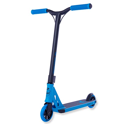 Longway Stunt Scooter – Summit Mini – High End Profi StuntScooter, 6061 T6 Alu, ABEC 9 Kugellager, 110mm Wheels mit Alu Core, kickscooter, Funscooter, Roller Funroller für Kids und Teens, blau von Longway