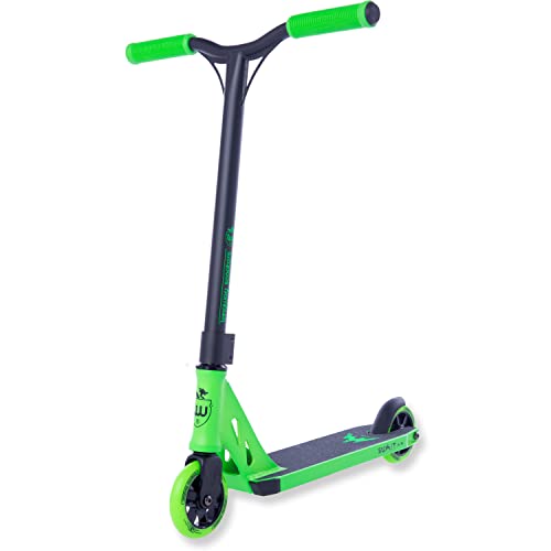 Longway Stunt Scooter – Summit Mini – High End Profi StuntScooter, 6061 T6 Alu, ABEC 9 Kugellager, 110mm Wheels mit Alu Core, kickscooter, Funscooter, Roller Funroller für Kids und Teens, grün von Longway Sports