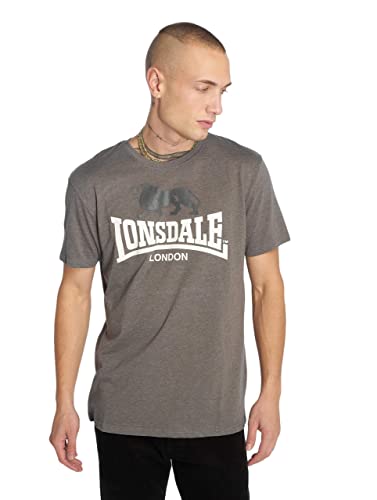Lonsdale London Herren GARGRAVE T-Shirt, Marl Stone, M von Lonsdale