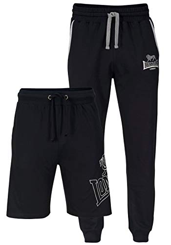 Lonsdale London Herren GIFFORDLAND Jogginghose + Shorts, Black, S von Lonsdale