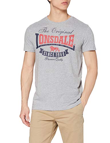 Lonsdale London Herren T Shirt Trägerhemd Corrie, Grau, XXL von Lonsdale