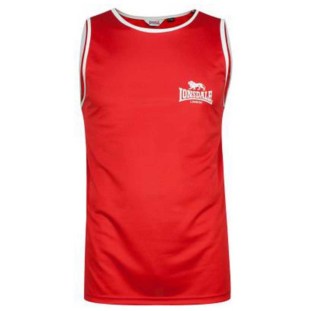 Lonsdale Amateur Singlet Sleeveless T-shirt Rot 2XS Mann von Lonsdale