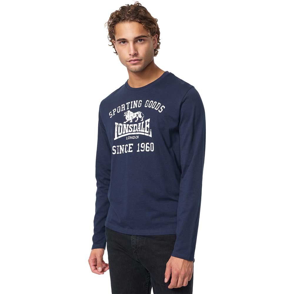 Lonsdale Auldearn Long Sleeve T-shirt Blau S Mann von Lonsdale