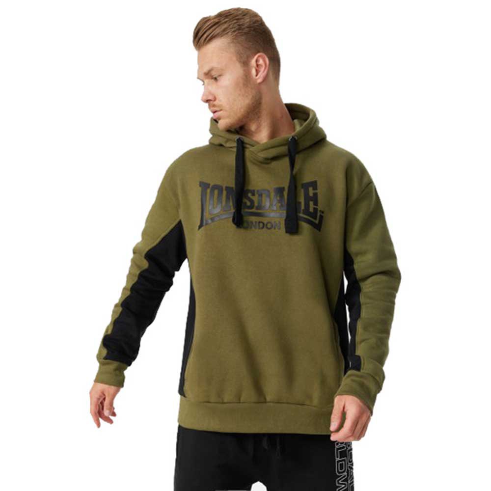 Lonsdale Balmullo Hoodie Grün M Mann von Lonsdale