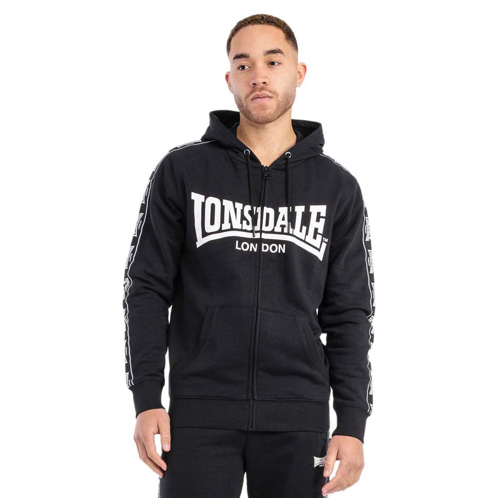 Lonsdale Bigton Full Zip Sweatshirt Schwarz 3XL Mann von Lonsdale