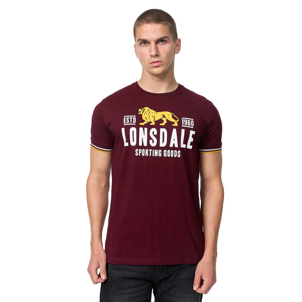 Lonsdale Blagh Short Sleeve T-shirt Rot 3XL Mann von Lonsdale