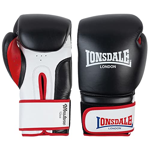 Lonsdale Unisex-Adult Winstone Equipment, Black/White/Red, 16 oz EU von Lonsdale