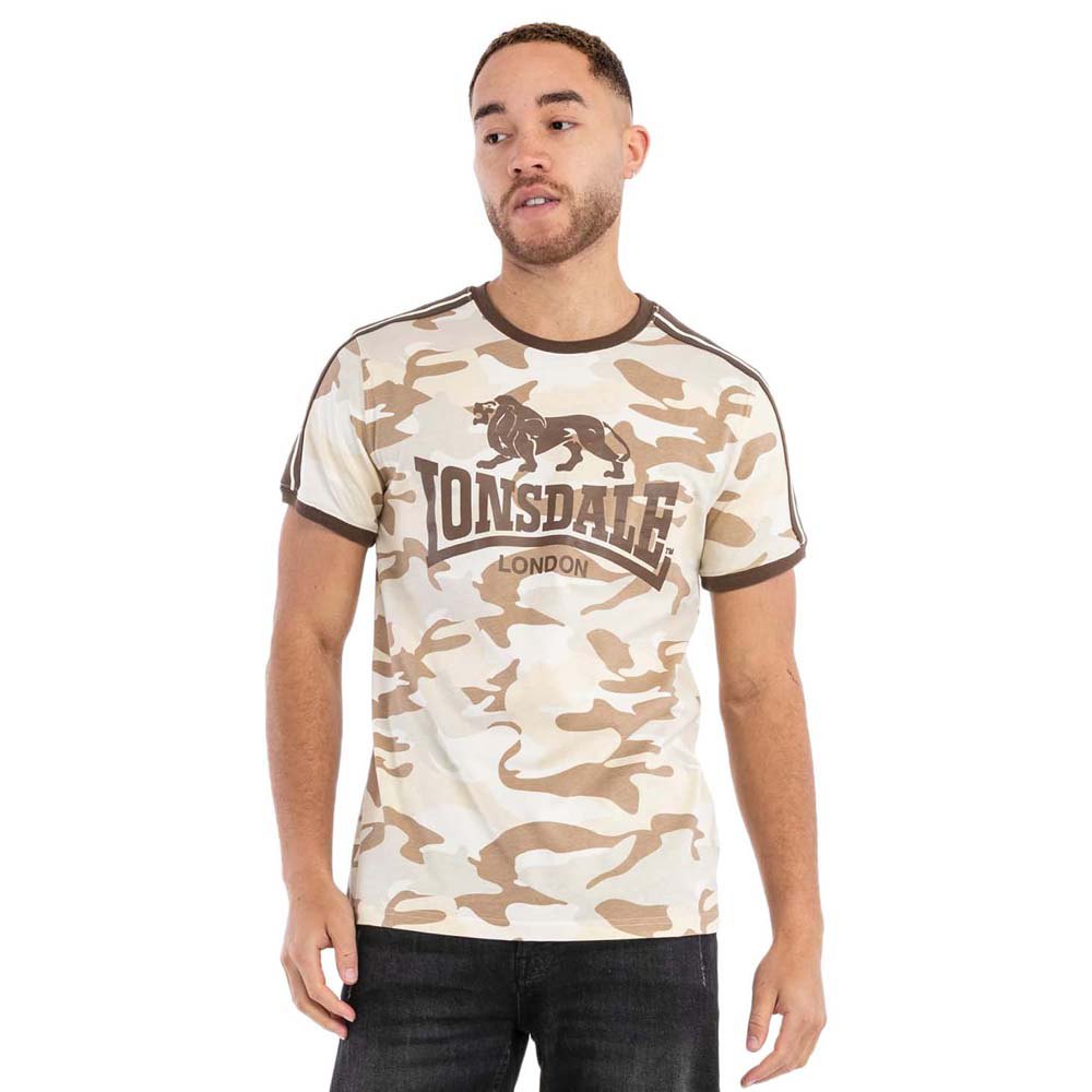 Lonsdale Cregneash Short Sleeve T-shirt Beige XL Mann von Lonsdale