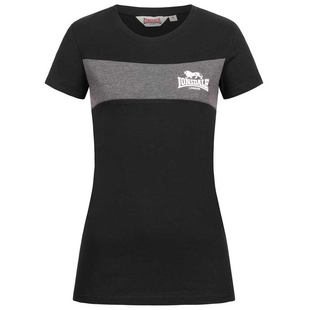Lonsdale Dawsmere Short Sleeve T-shirt Schwarz XS Frau von Lonsdale