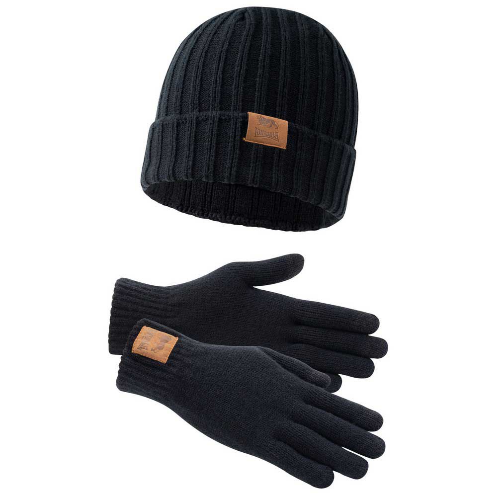 Lonsdale Deazley Hat And Gloves Schwarz L-XL Mann von Lonsdale