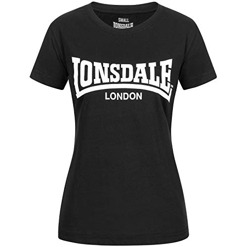 Lonsdale Damen Cartmel T-Shirt, Schwarz, XL EU von Lonsdale