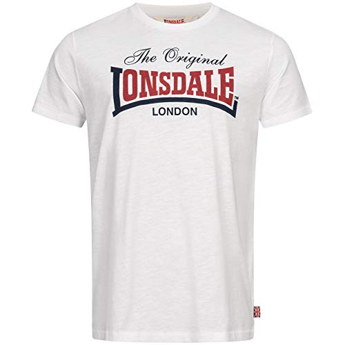 Lonsdale Herren Aldingham T Shirt, Weiß, 3XL EU von Lonsdale