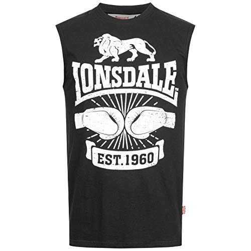 Lonsdale Herren Cleator T Shirt, Schwarz, L EU von Lonsdale