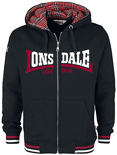 Lonsdale Herren Nateby Kapuzenpullover, Schwarz, S EU von Lonsdale