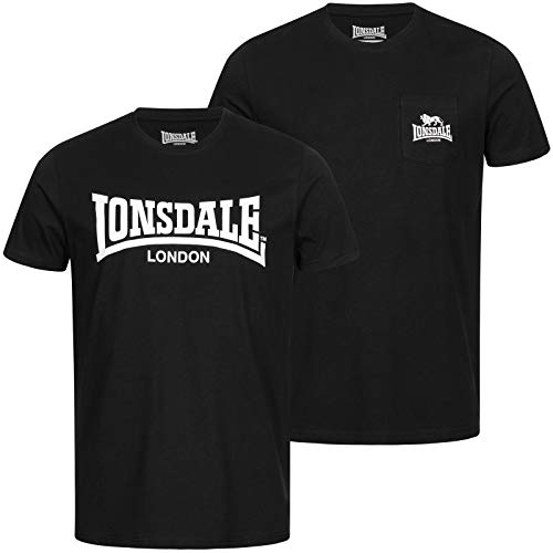 Lonsdale Herren sussex dubbelpak T Shirt, Schwarz, XXL EU von Lonsdale