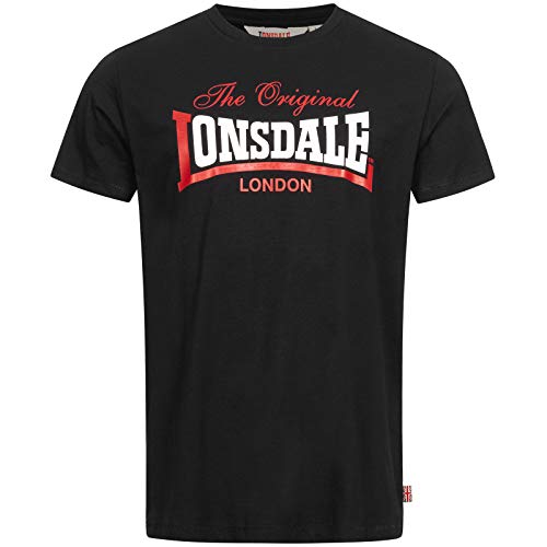 Lonsdale Herren Aldingham T Shirt, Schwarz, XXL EU von Lonsdale