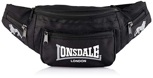 Lonsdale unisex adult Hip Luggage Carry On Luggage, Black/Grey,Einheitsgröße EU von Lonsdale