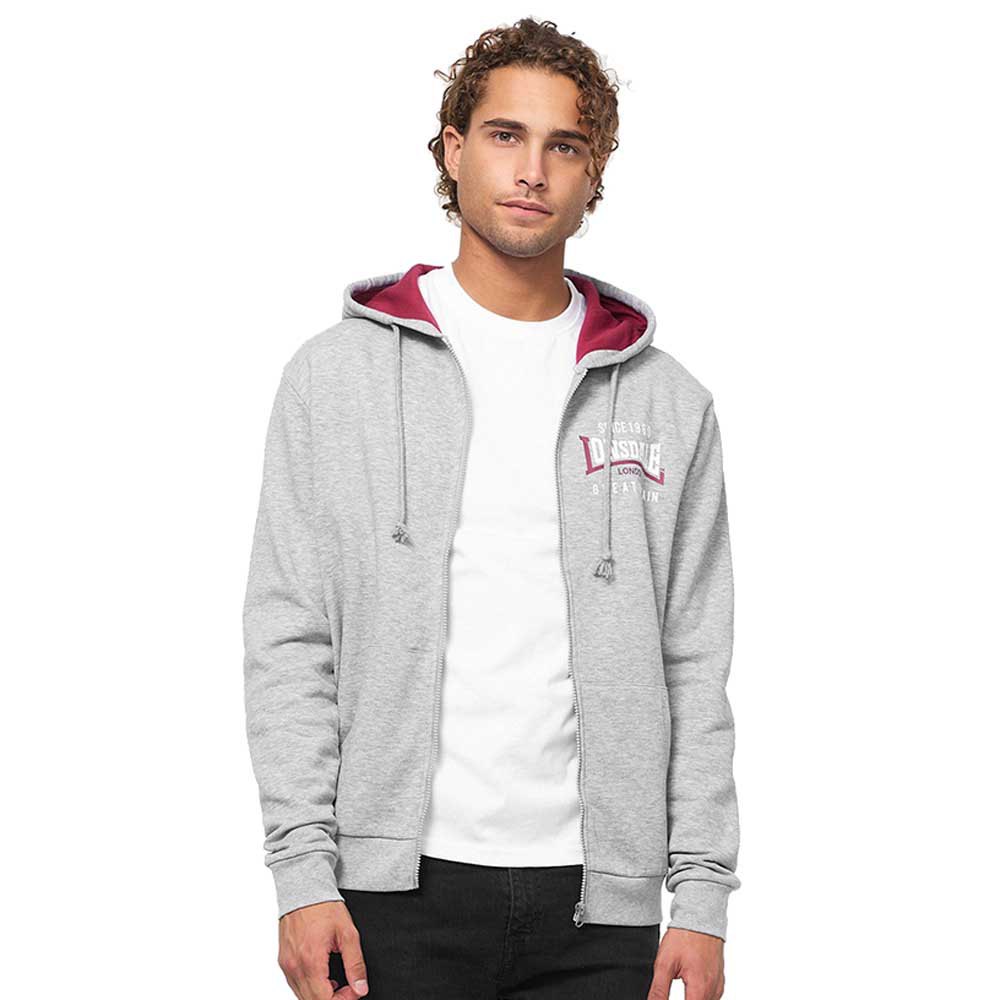 Lonsdale Lintmill Full Zip Sweatshirt Grau 3XL Mann von Lonsdale