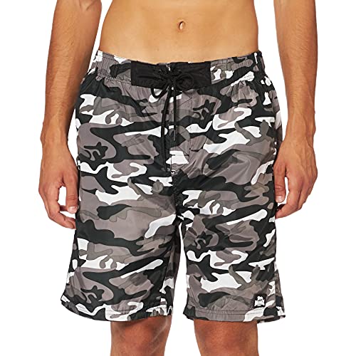 Lonsdale London Herren LOTHROP Beach Shorts, Camo Grey, M von Lonsdale