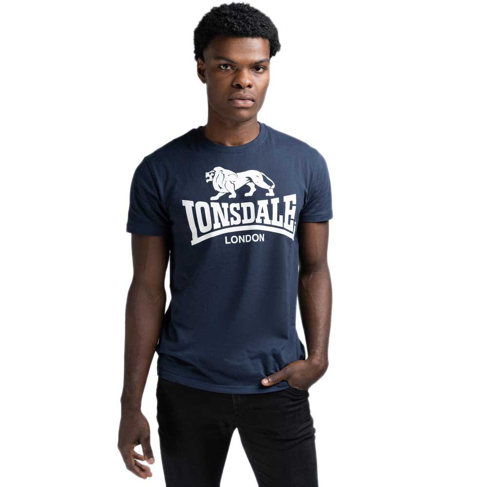 Lonsdale Loscoe Short Sleeve T-shirt 2 Units Blau L Mann von Lonsdale