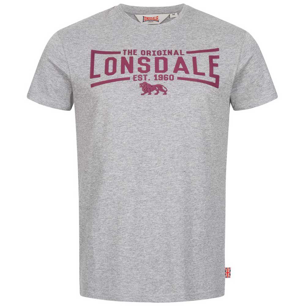 Lonsdale Nybster Short Sleeve T-shirt Grau L Mann von Lonsdale