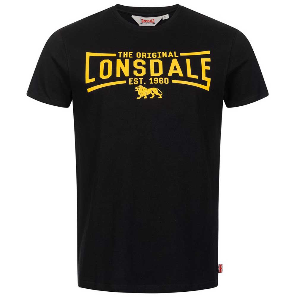 Lonsdale Nybster Short Sleeve T-shirt Schwarz 2XL Mann von Lonsdale