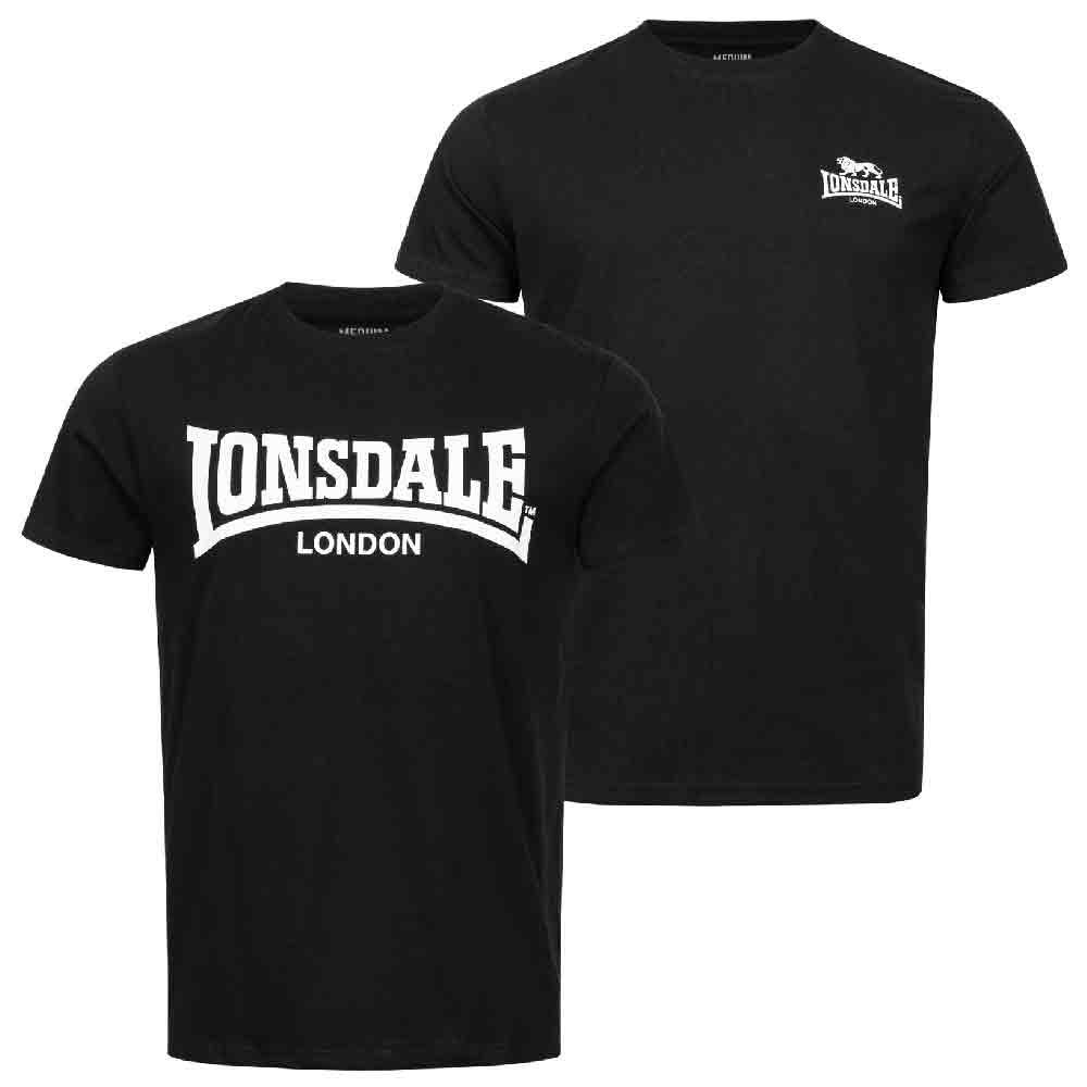 Lonsdale Piddinghoe Short Sleeve T-shirt 2 Units Schwarz 3XL Mann von Lonsdale