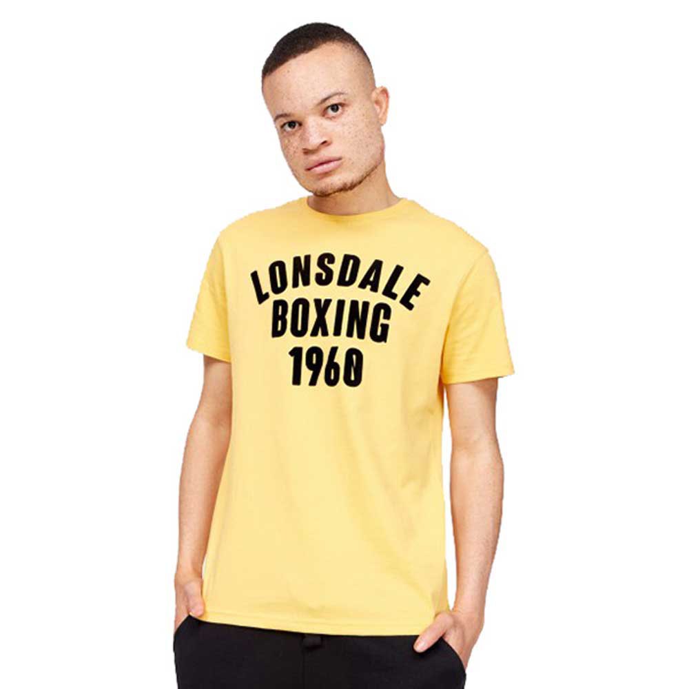 Lonsdale Pitsligo Short Sleeve T-shirt Gelb 3XL Mann von Lonsdale