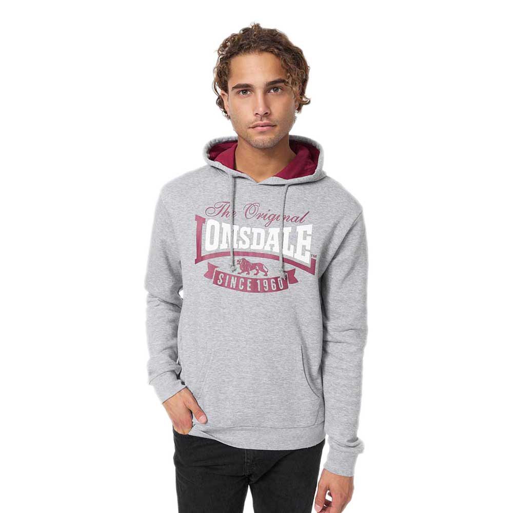 Lonsdale Stotfield Hoodie Grau M Mann von Lonsdale