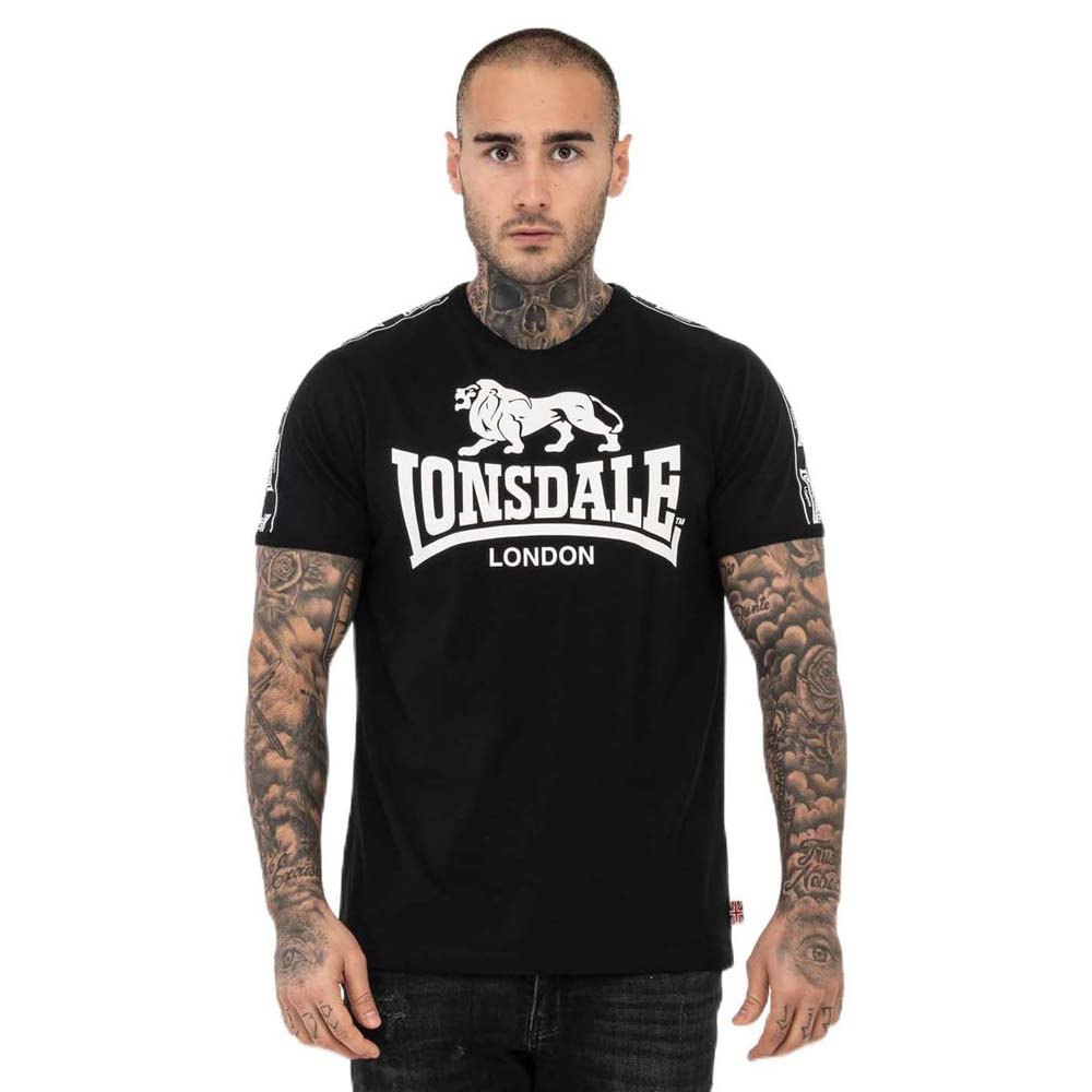 Lonsdale Stour Short Sleeve T-shirt Schwarz 3XL Mann von Lonsdale