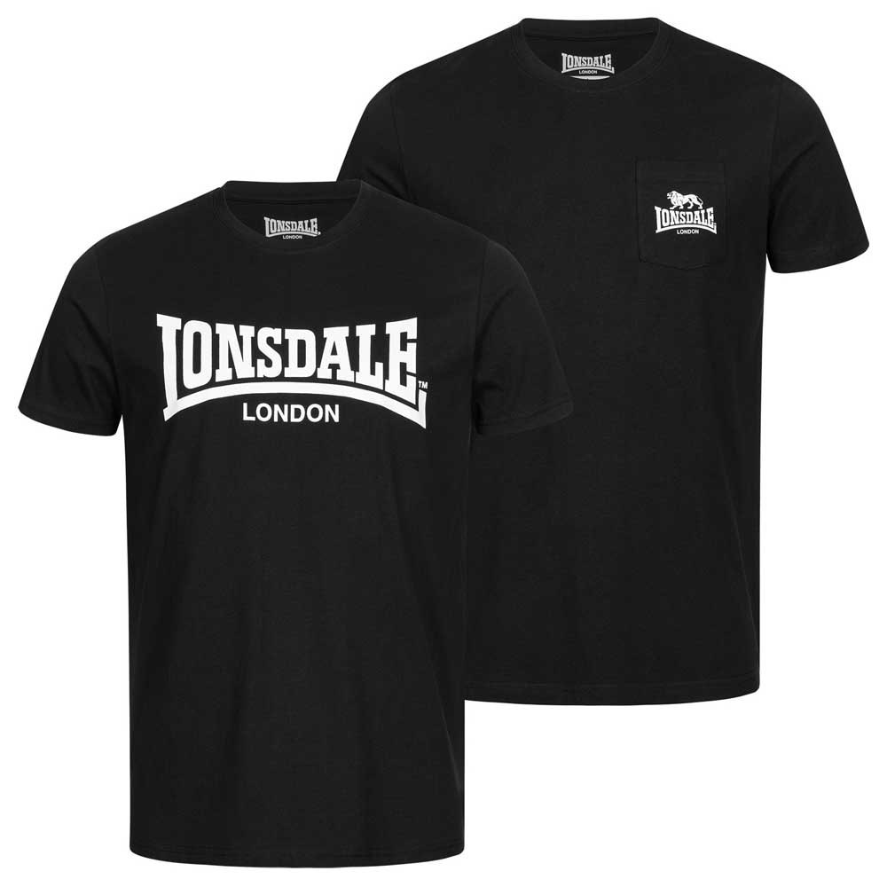 Lonsdale Sussex Short Sleeve T-shirt 2 Units Schwarz 2XL Mann von Lonsdale