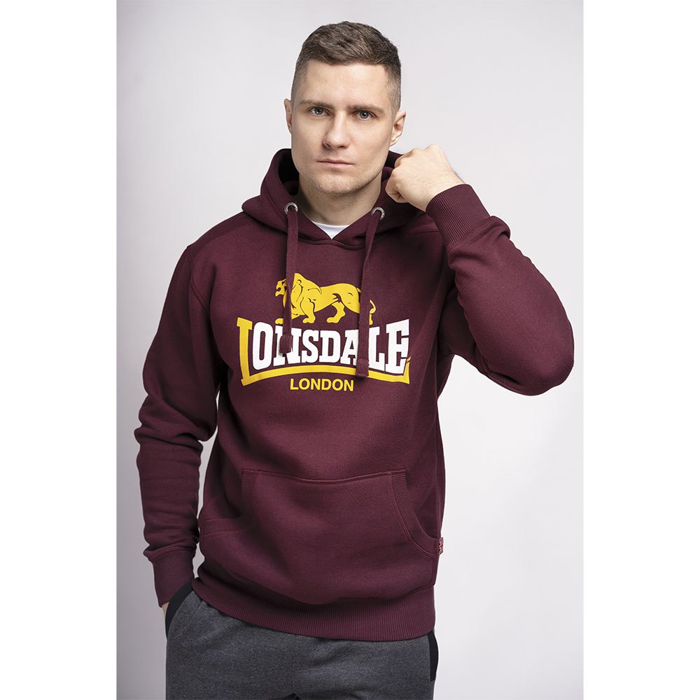 Lonsdale Thurning Hoodie Rot L Mann von Lonsdale