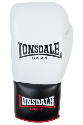 Lonsdale Unisex-Adult Campton Equipment, White/Black/Red, 10 oz L von Lonsdale