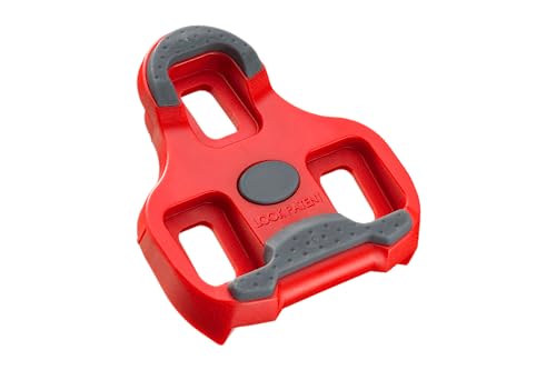 LOOK Cycle - KEO Grip Fahrrad-Cleats mit Memory-Positionier-Funktion - Kompatibel mit Allen auf dem Markt erhältlichen Pedalen - Anti-Rutsch TPU Oberfläche - 9° Winkelfreiheit - Farbe - Rot von LOOK