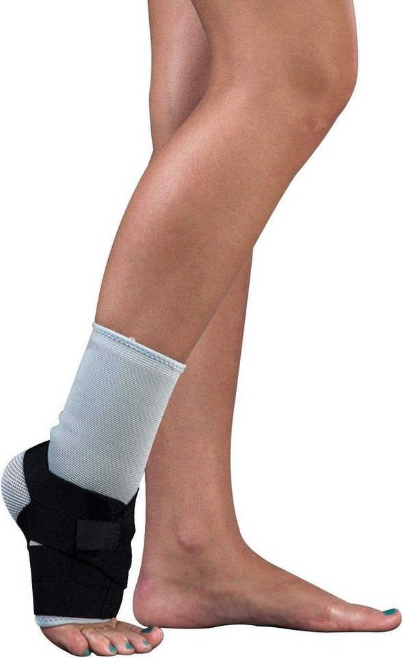 Lorey Medtec Fußbandage Fußbandage aus latexfreiem 3D-Gestrick, Sprunggelenkbandage, Fußstütze von Lorey Medtec
