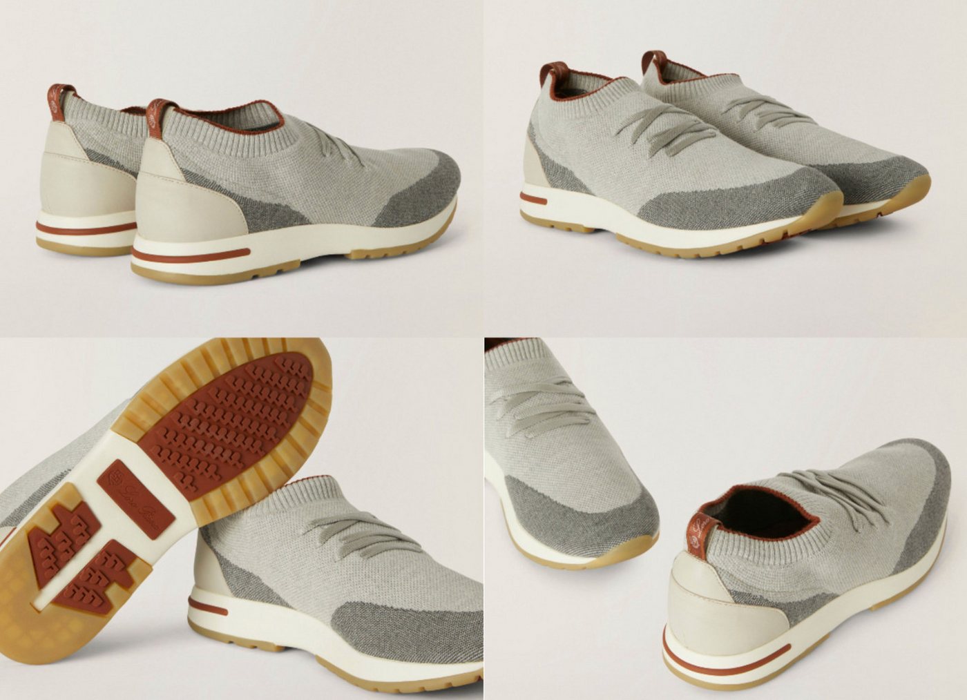 Loro Piana LORO PIANA 360 Flexy Walk Leather-Trimmed Wish® Wool Sneakers Shoes S Sneaker von Loro Piana