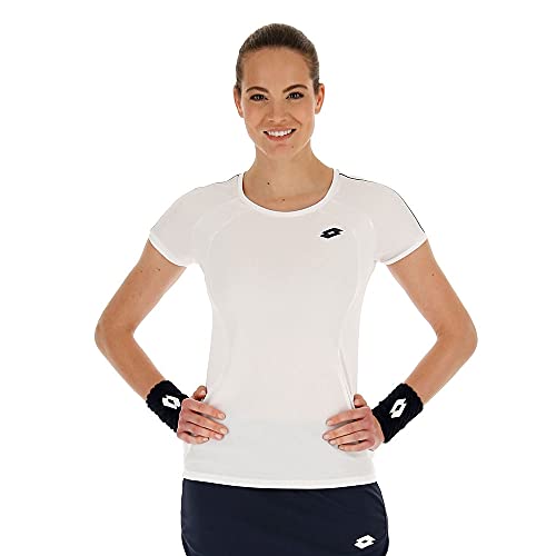 Lotto Damen, Squadra PL T-Shirt Weiß, Dunkelgrau, L Oberbekleidung, L von Lotto