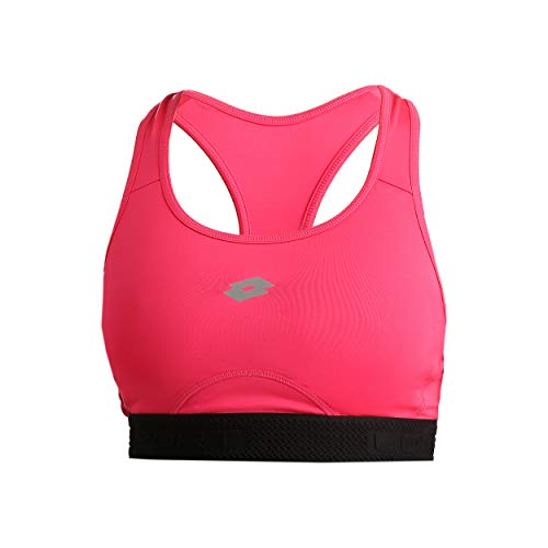 Lotto Damen, X-Fit II BS PL T-Shirt Pink, Schwarz, XS Oberbekleidung von Lotto