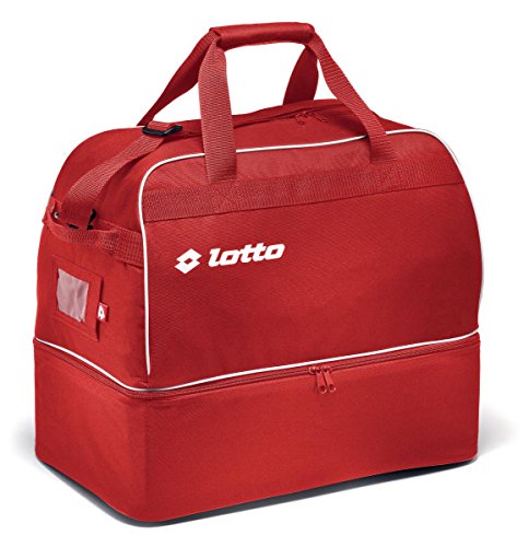 Lotto Omega Soccer Bag Fussballtasche mit Bodenfach Sport Tasche - Q8595 rot, Stück:Stück von Lotto