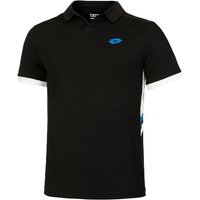 Lotto Squadra III Polo Herren in schwarz von Lotto