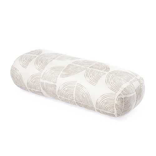Lotuscrafts Yoga Bolster for Yin Yoga - Yoga Bolster with Kapok Filling - Washable Cotton Cover - Yoga Cushion Large for Restorative Yoga (Special Edition) von Lotuscrafts
