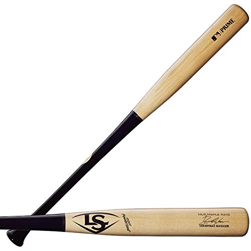Louisville Slugger Herren Prime Acuna-Maple Ra13 Wood Baseball Bat-33 Fledermaus, Schwarz/Natur, 33" von Louisville Slugger