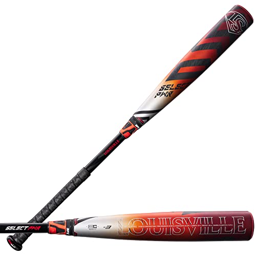 Louisville Slugger Unisex-Erwachsene Wählen Sie PWR (-3) BBCOR Schläger, Rot/Orange/Silber, 33"/30 oz von Louisville Slugger