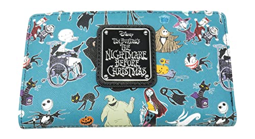 Loungefly Disney The Nightmare Before Christmas Allover Print Bi-fold Wallet von Loungefly
