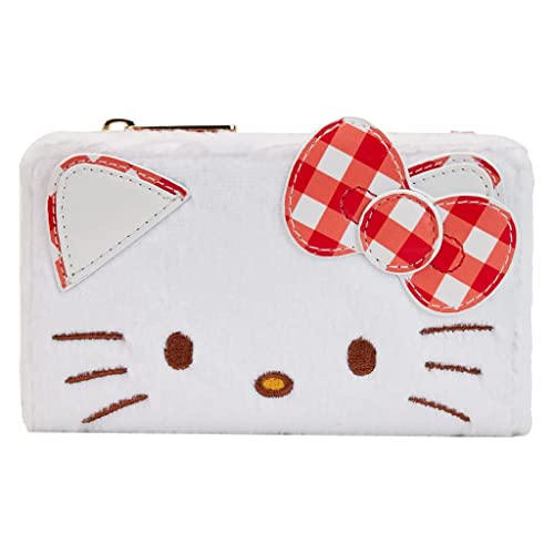 Loungefly Hello Kitty Purse Gingham Nue offiziell Rot Zip Around One Size von Loungefly