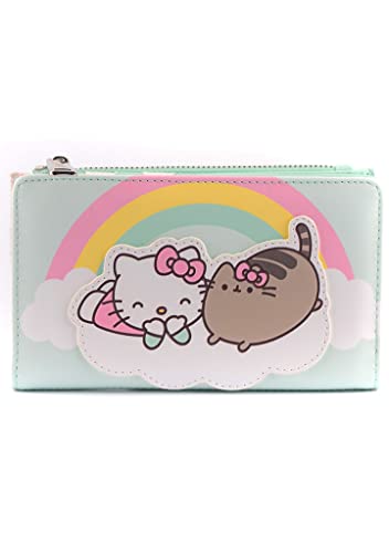 Loungefly X Pusheen Hello Kitty Cloud Lounging Flap Wallet - Fashion Kawaii Cute Wallets, Mehrfarbig von Loungefly