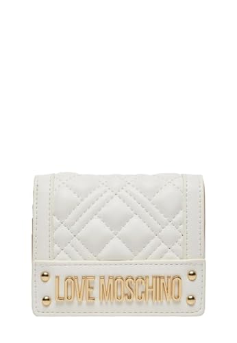 Love Moschino Geldbörse mit kleiner Klappe JC5601PP0ILA0, La0100 - Weiß, Taglia Unica von Love Moschino