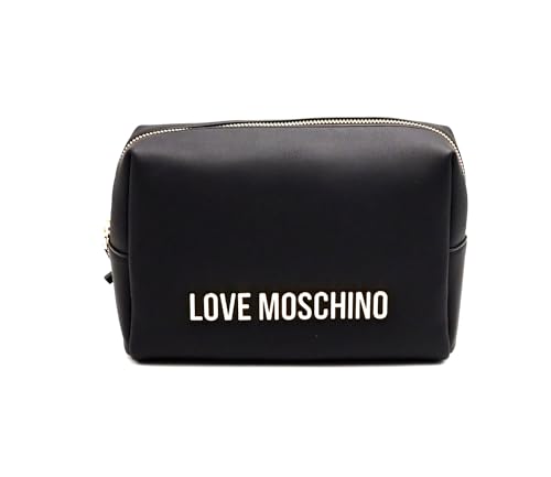 Love Moschino Kulturbeutel mit Reißverschluss JC5309 Schwarz - 22,5 x 15 x 7 cm, Schwarz , Modern von Love Moschino