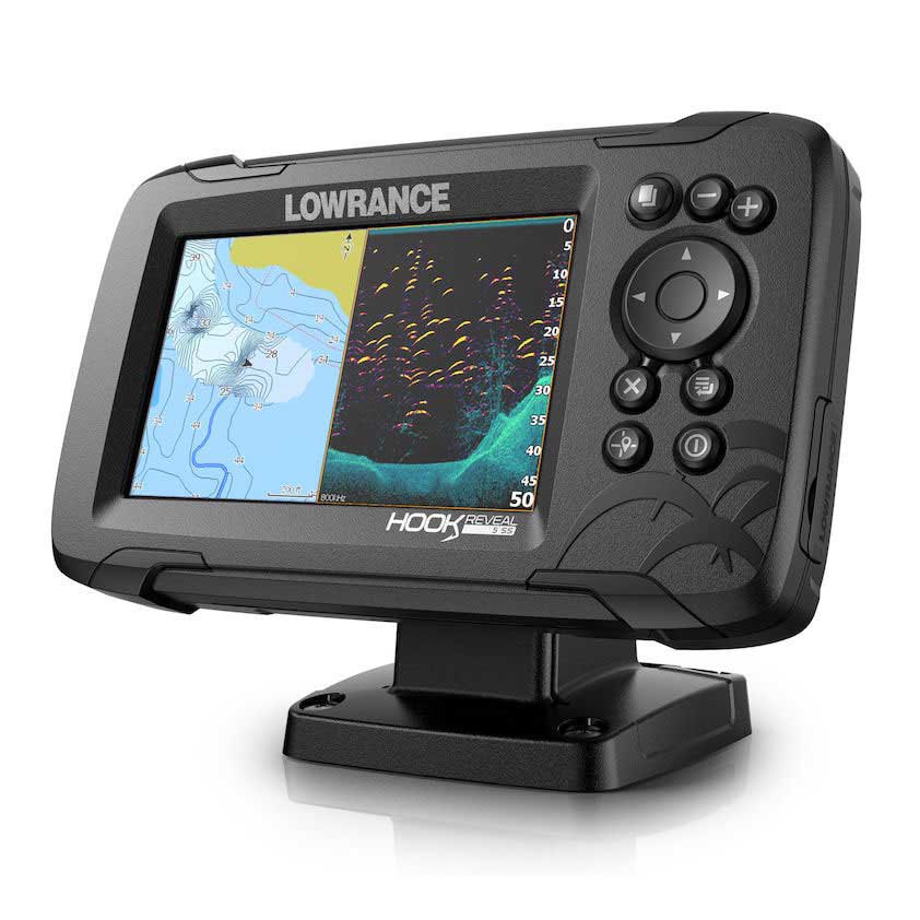 Lowrance Hook Reveal 5 50/200 Hdi Row With Transducer And World Base Map Schwarz von Lowrance